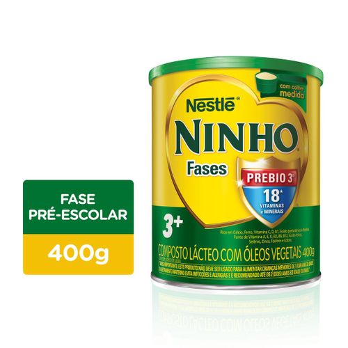 Composto Lácteo Nestlé Ninho Fases 3+ Lata 400g