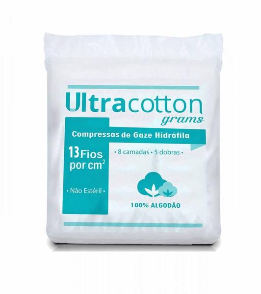 Compressa Gaze 13 Fios com 500 Und Ultra Cotton