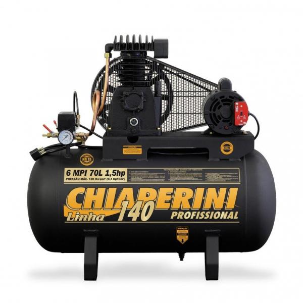 Compressor Chiaperini 6 MPI 70 Litros 1.5 Cv Monofásico