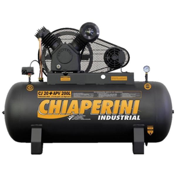 Compressor Chiaperini CJ 20+ APV 200 Lts 175 Lbs 5 Cv Trif.