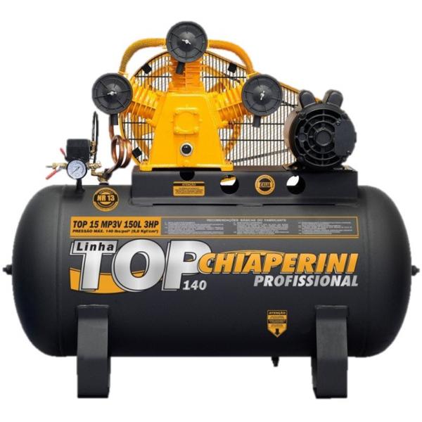 Compressor Chiaperini TOP 15 MP3V 150 Lts 140 Lbs 3 Cv Trif.
