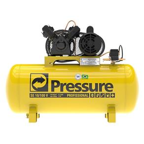 Compressor de Ar 10 Pes 100 Litros 140 Psi Pressure - Monofásico