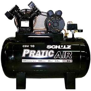 Compressor de Ar 10 Pés Csv 10/100 Litros Schulz Pratic Air - Bivolt