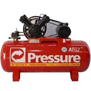 Compressor de Ar 15 Pés 175 Litros Media Pressão Monofásico - PRESSURE