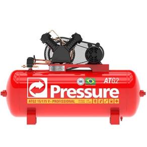 Compressor de Ar 175 Litros 15 Pés - 3HP - Monofásico - ATG2 15/175 V-3HP - Pressure