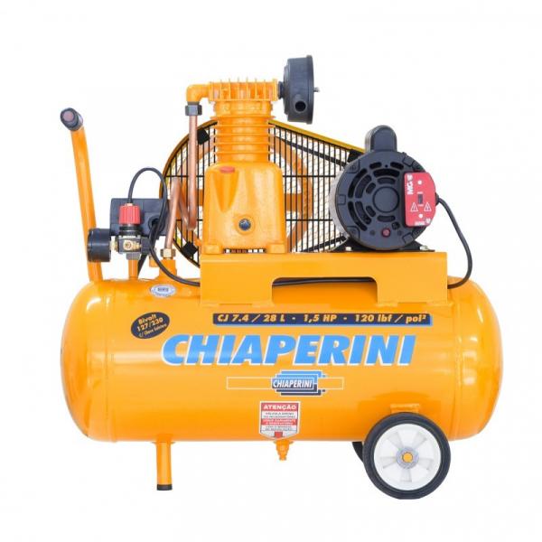 Compressor de Ar Chiaperini 28 Litros 1,5HP CJ 7.4 28L