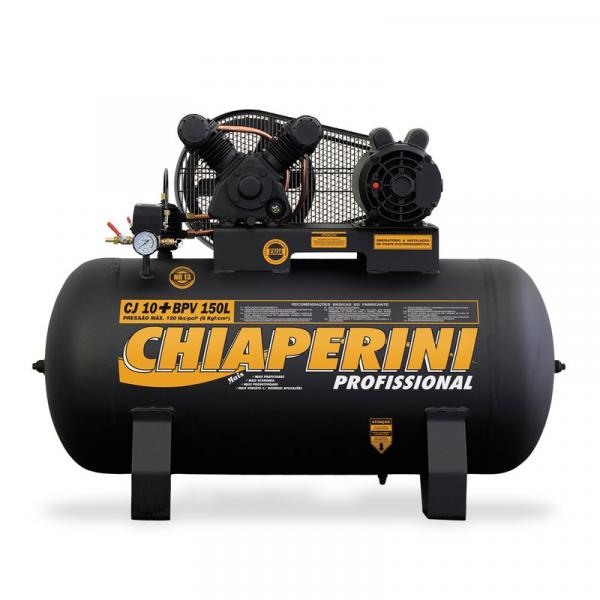 Compressor de Ar 2 Hp 10+ / 150 Litros 120 Lb Trifásico Chiaperini