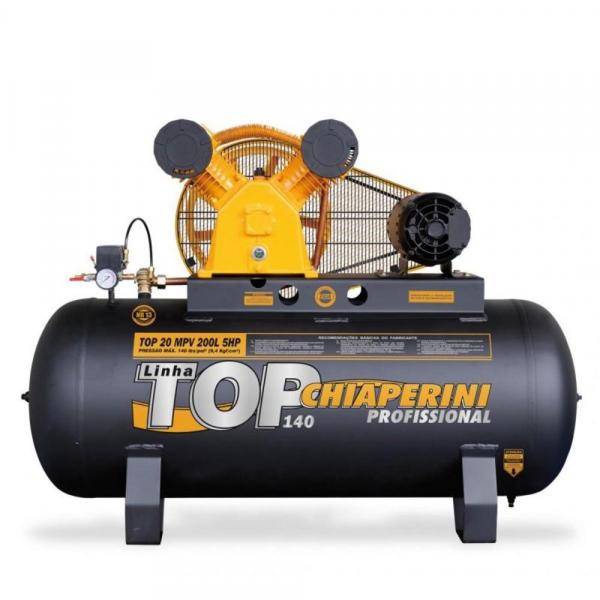 Compressor de Ar Média Pressão 20 Pés 200 Litros Monofásico - TOP 20 MPV 200L - Chiaperini