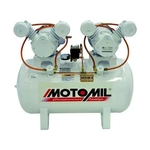 Compressor De Ar Odontológico 2x1 Hp Mono Bivolt CMO-12/150 Motomil