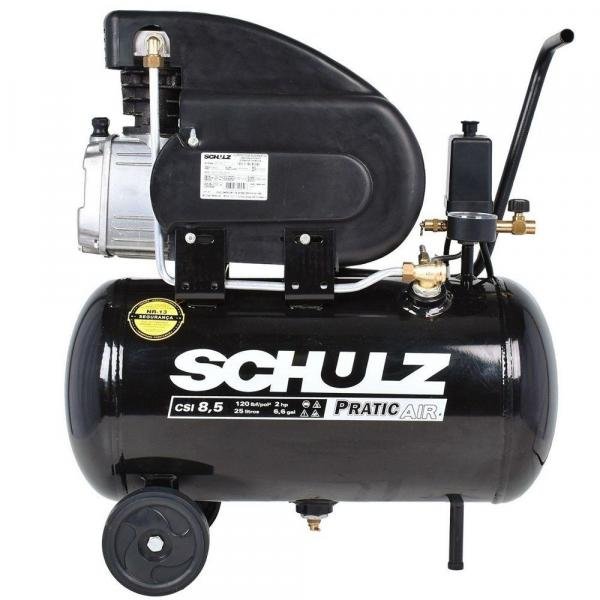 Compressor de Ar Pratic Air 8,5 Pés 25 Litros Schulz