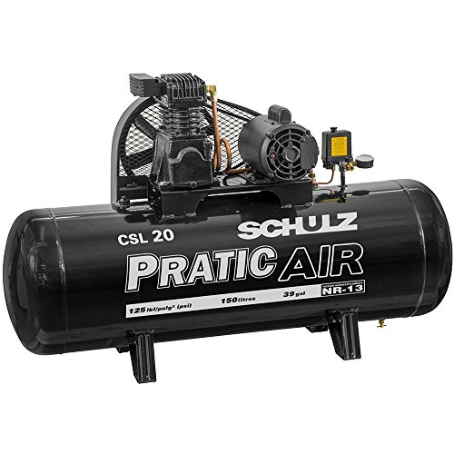 Compressor de Ar Pratic Air CSL 20/150 Monofásico-SCHULZ-921.3536-0