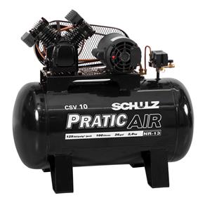 Compressor de Ar Pratic Air CSV10 100L - Schulz - 110V