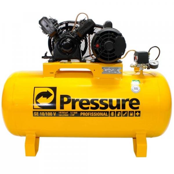 Compressor de Ar Pressure 100 Litros 10 Pés Se10/100 Bivolt.