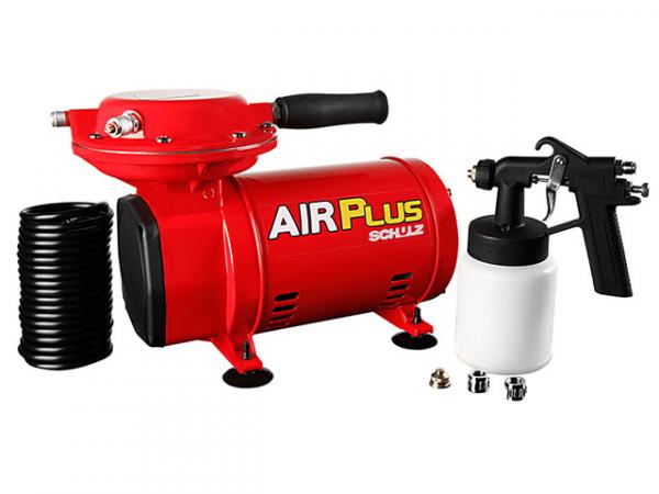 Tudo sobre 'Compressor de Ar Schulz Air Plus com Kit Pintura - Pressão Máxima 40 Lbs Potência 1/3 HP 1750 RPM'