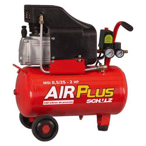 Tudo sobre 'Compressor de Ar Schulz Air Plus MSI , 2 HP, 25 Litros'