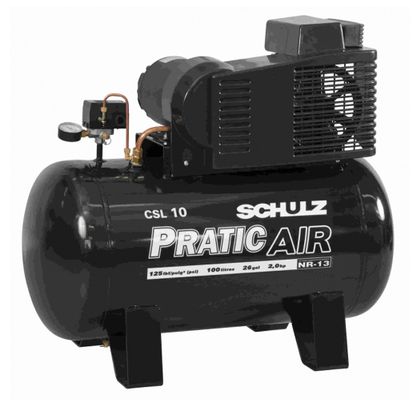 Tudo sobre 'Compressor de Ar SCHULZ Pratic Air CSV-10 /100L 110/220V 921.3528-0'