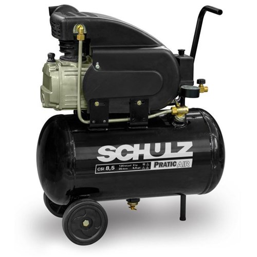Compressor de Ar Schulz Pratic Air 2 Hp, Monofásico - Csi 8,5/25