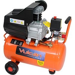 Compressor de Ar Vulcan 2,5HP Volts 25L Vazão 160L/min. - 115psi/8bar