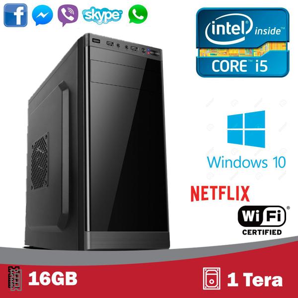 Computador 5Tech, INTEL I5, 16Gb, HD1TERA, Windows 10 PRO 2019 - WIFI
