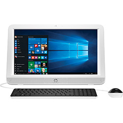 Computador All In One HP 20-E003br Intel Celeron Dual Core 4GB 500GB LED 19,5" Branco Windows 10