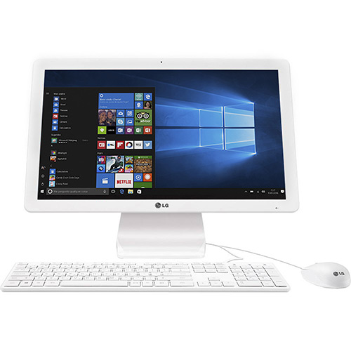 Computador All In One LG AIO 22V240-L.BJ34P1 Intel Quad Core 4GB 500GB Tela LED 21,5 W10 - LG