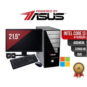 Computador ASUS I3 4ger 4gb 320gb DVD Mon 21.5 Win Kit