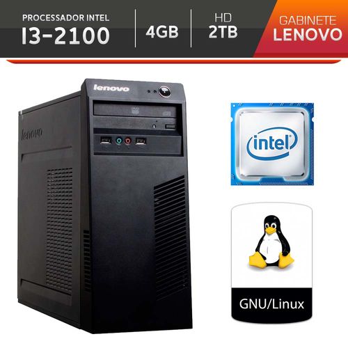 Computador Br One Desktop Intel Core I3-2100 4gb Hd 2tb Linux