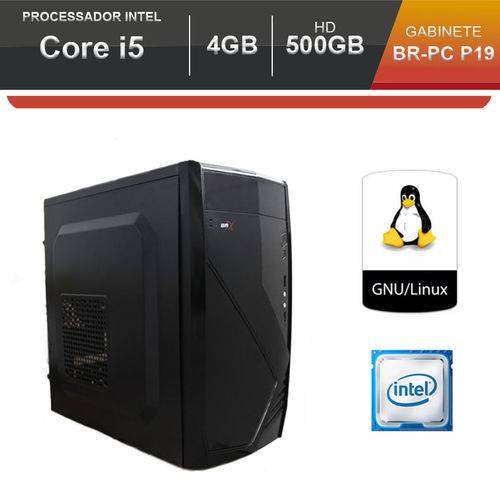 Computador BR One Desktop Intel Core I5-2400 4GB HD 500GB Linux