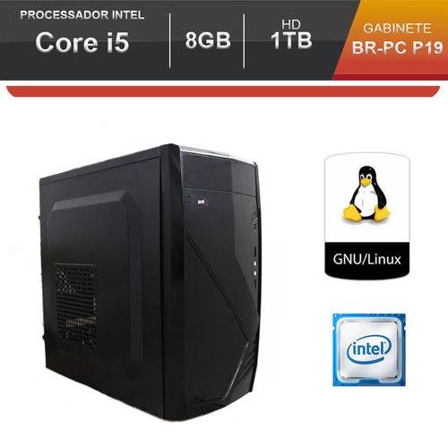 Computador BR One Desktop Intel Core I5-2400 8GB HD 1TB Linux