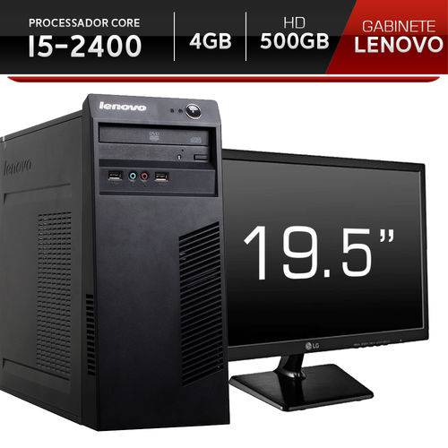 Computador BR-pc com Monitor 19.5 Intel Core I5-2400 4gb HD 500gb Windows 10 Pro