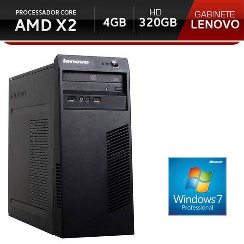 Computador BR-Pc Desktop Amd X2 3.2ghz 4GB HD 320GB Windows 7 Pro