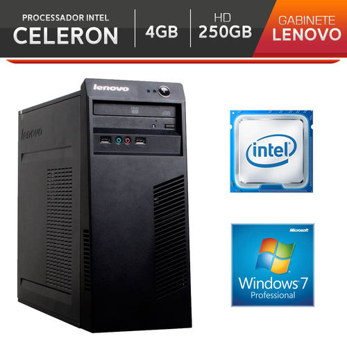 Computador Br-pc Intel Celeron 4gb Hd 320gb Windows 7 Pro