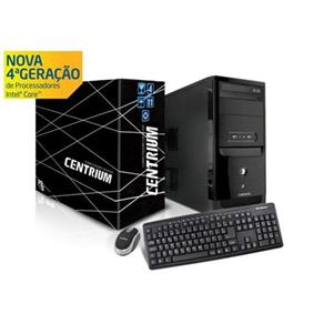 Computador Centrium Fastline, Intel Core I3 3.6GHz, Memória de 4GB, HD de 500GB, Gabinete Torre, Linux