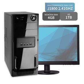 Computador com Monitor Led 15.6" Dual Core 4gb Hd 1tb 3green Triumph Business Desktop