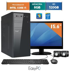 Computador com Monitor Led 15.6 Easypc Intel Core I3 8Gb Hd 320Gb Windows