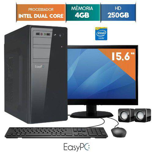 Computador com Monitor Led 15.6 Easypc Intel Dual Core 2.41 4gb Hd 250gb