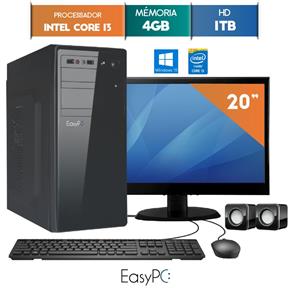 Computador com Monitor LED 19.5 EasyPC Intel Core I3 4GB HD 1TB Windows 10