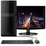 Computador com Monitor Led Intel Core I3 Ssd 60gb Hd 1tb 8gb Hdmi Full Hd Áudio Hd Easypc Smart