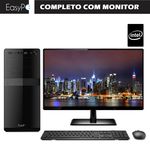Computador Completo com Monitor LED 19.5" EasyPC Intel Dual Core 4GB 320GB HDMI Áudio HD 5.1 Canais