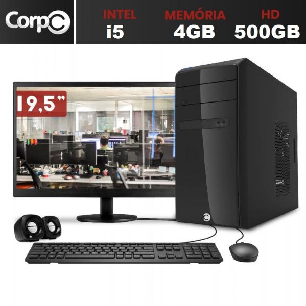 Computador Completo com Monitor LED HDMI 19.5" Intel Core I5 4GB HD 500GB CorPC