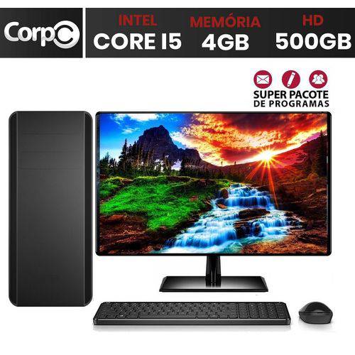 Computador CorpC com Monitor LED 19.5 Intel Core I5 3.2GHZ 4GB HD 500GB HDMI e Áudio HD