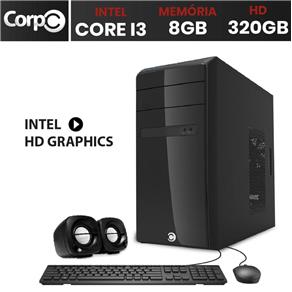 Computador Corpc Intel Core I3 8Gb Ddr3, Hd 320Gb