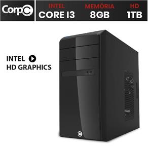 Computador CorPC Intel Core I3 8GB DDR3, HD 1TB