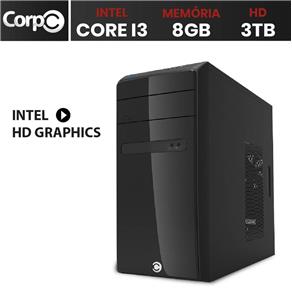 Computador CorPC Intel Core I3 8GB DDR3, HD 3TB