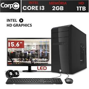 Computador Corpc Intel Core I3 2Gb Hd 1Tb Monitor 15.6 Led
