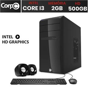 Computador CorPC Intel Core I3 2GB HD 500GB