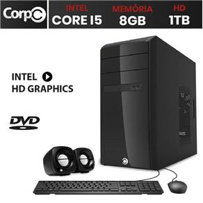 Computador Corpc Intel Core I5 8Gb Ddr3, Hd 1Tb Dvd