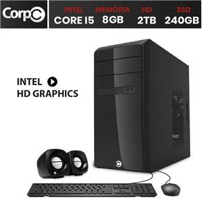Computador Corpc Intel Core I5 8Gb Ddr3, Hd 2Tb e Ssd 240Gb