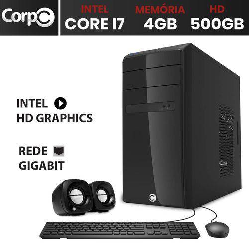 Computador CorPC Intel Core I7 4GB DDR3 HD 500GB