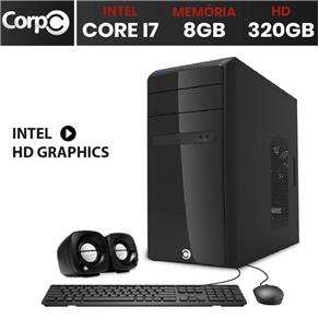 Computador CorPC Intel Core I7 8GB DDR3 HD 320GB